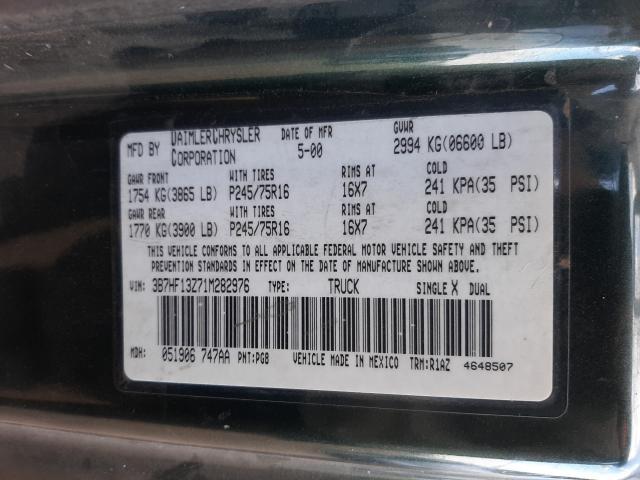 Продаж на аукціоні авто 2001 Dodge Ram 1500, vin: 3B7HF13Z71M282976, номер лоту: 66408325