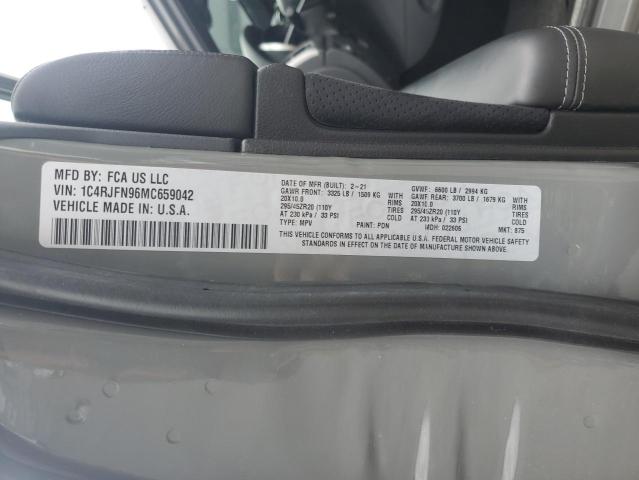 Продаж на аукціоні авто 2021 Jeep Grand Cher, vin: 1C4RJFN96MC659042, номер лоту: 65164445
