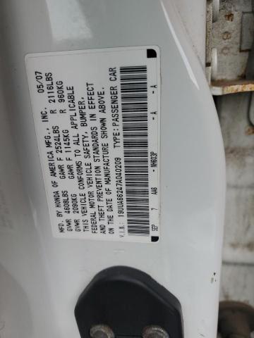 Aukcja sprzedaży 2007 Acura Tl, vin: 19UUA66247A040209, numer aukcji: 63229505