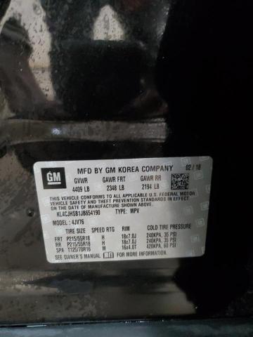 2018 Buick Encore Pre მანქანა იყიდება აუქციონზე, vin: KL4CJHSB1JB654190, აუქციონის ნომერი: 64815565