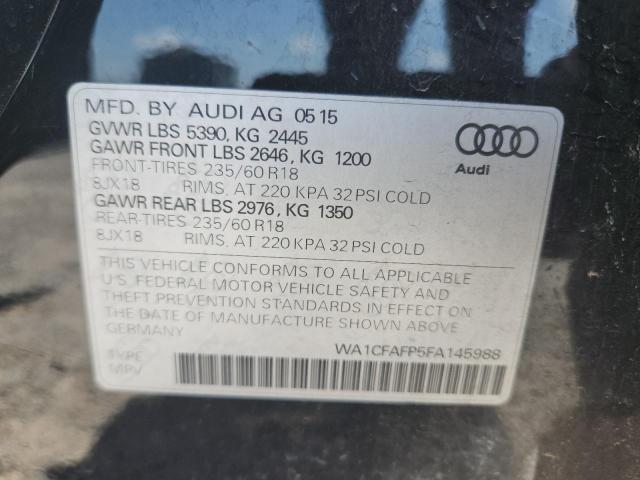 Aukcja sprzedaży 2015 Audi Q5, vin: WA1CFAFP5FA145988, numer aukcji: 64863565