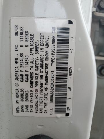 2008 Acura Tl მანქანა იყიდება აუქციონზე, vin: 19UUA662X8A049031, აუქციონის ნომერი: 63564605