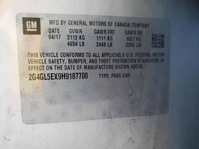 Aukcja sprzedaży 2017 Buick Regal Spor, vin: 2G4GL5EX9H9187700, numer aukcji: 65947155