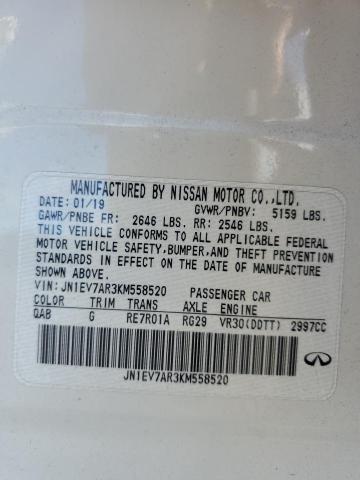 Продаж на аукціоні авто 2019 Infiniti Q50 Luxe, vin: JN1EV7AR3KM558520, номер лоту: 64733495