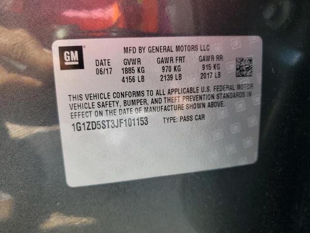 Продаж на аукціоні авто 2018 Chevrolet Malibu Lt, vin: 1G1ZD5ST3JF101153, номер лоту: 64371115