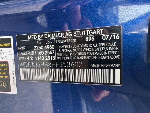 65281995 :رقم المزاد ، WDDKJ6HB8HF353602 vin ، 2017 Mercedes-benz E 400 4mat مزاد بيع