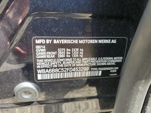 Продаж на аукціоні авто 2015 Bmw 640, vin: WBA6B8C52FD453299, номер лоту: 64589405