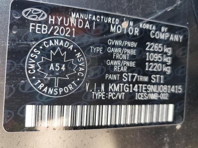 Aukcja sprzedaży 2022 Genesis G70, vin: KMTG14TE9NU081415, numer aukcji: 64786475