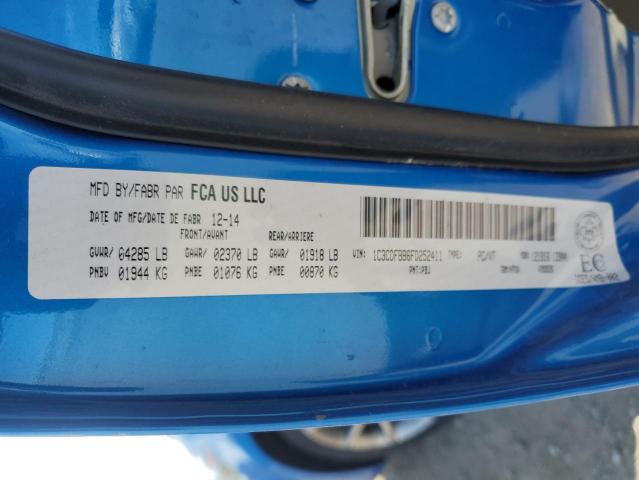 61436135 :رقم المزاد ، 1C3CDFBB6FD252411 vin ، 2015 Dodge Dart مزاد بيع