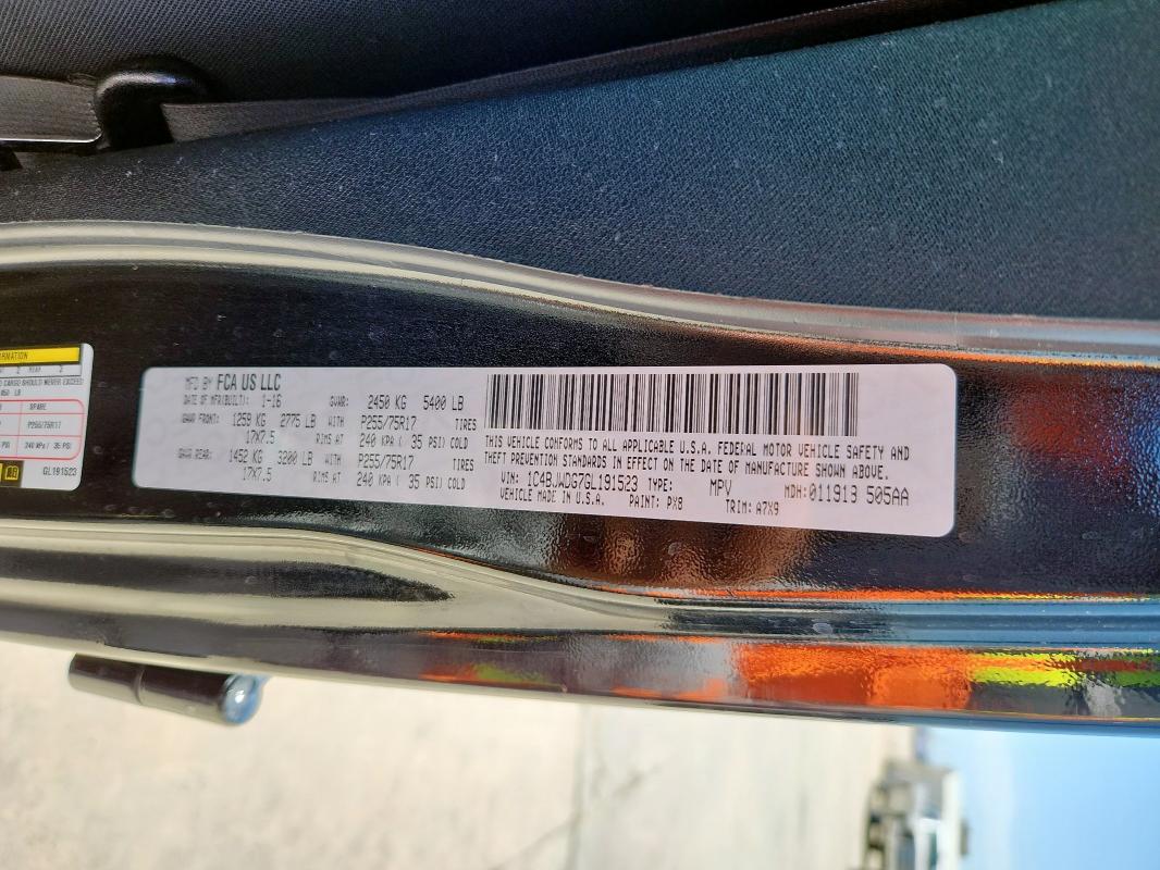Продаж на аукціоні авто 2016 Jeep Wrangler U, vin: 1C4BJWDG7GL191523, номер лоту: 65623215