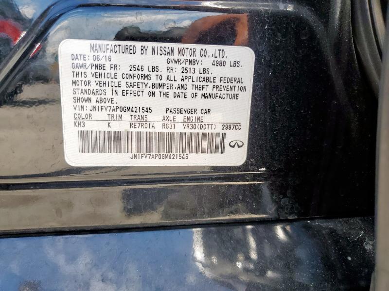 Продажа на аукционе авто 2016 Infiniti Q50 Red Sp, vin: JN1FV7AP0GM421545, номер лота: 62710435
