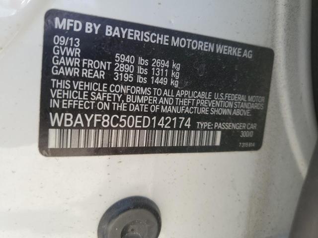 63688485 :رقم المزاد ، WBAYF8C50ED142174 vin ، 2014 Bmw 750 مزاد بيع