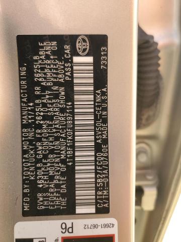 Продажа на аукционе авто 2015 Toyota Camry, vin: 4T1BF1FK0FU897114, номер лота: 63938225
