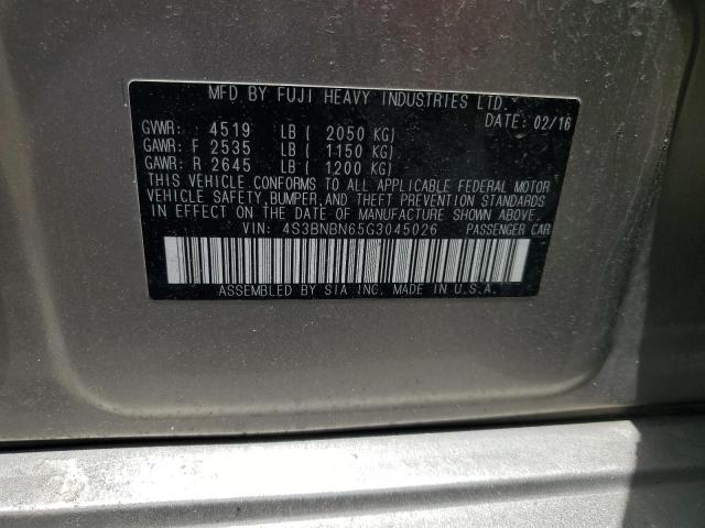 Aukcja sprzedaży 2016 Subaru Legacy, vin: 4S3BNBN65G3045026, numer aukcji: 65208165