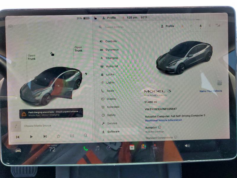 Aukcja sprzedaży 2021 Tesla Model 3, vin: 5YJ3E1EA7MF029847, numer aukcji: 63793175