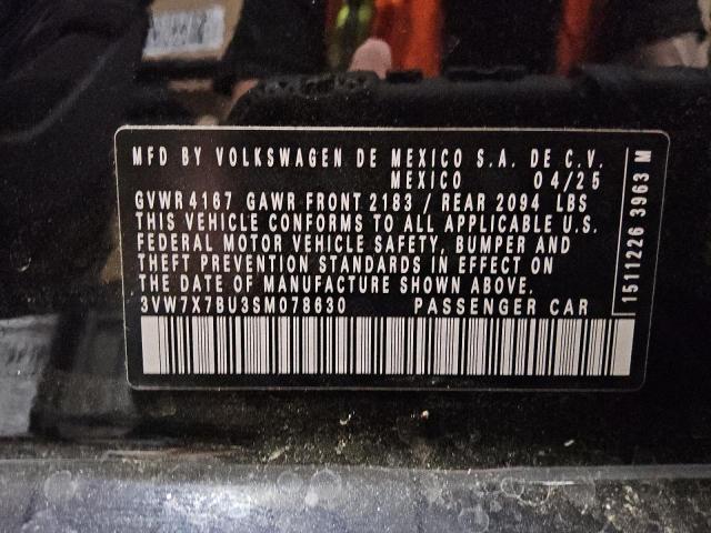 Продажа на аукционе авто 2025 Volkswagen Jetta Se, vin: 3VW7X7BU3SM078630, номер лота: 64079305