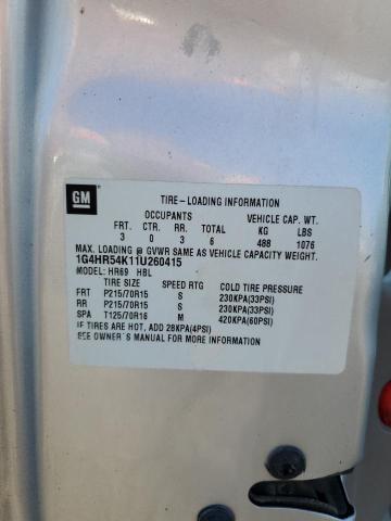 2001 Buick Lesabre მანქანა იყიდება აუქციონზე, vin: 1G4HR54K11U260415, აუქციონის ნომერი: 66009905