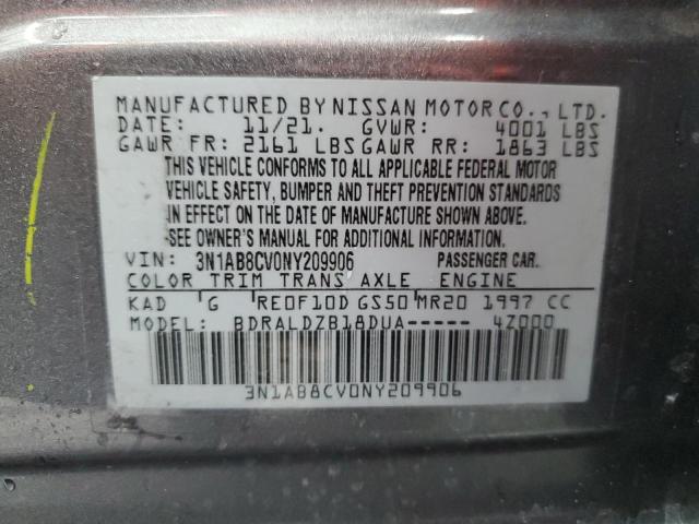 Продаж на аукціоні авто 2022 Nissan Sentra, vin: 3N1AB8CV0NY209906, номер лоту: 64492825