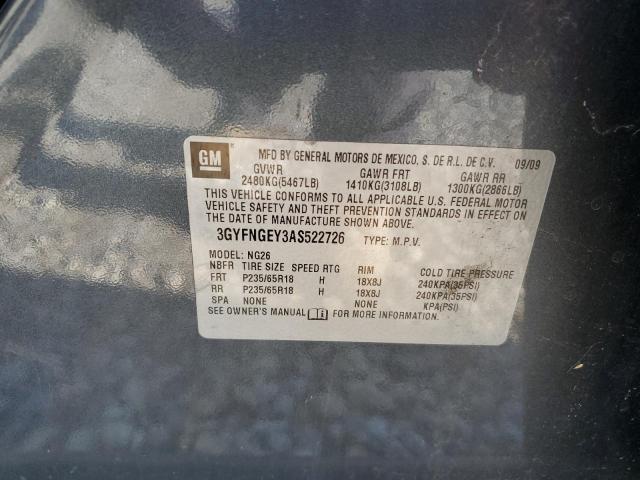 Aukcja sprzedaży 2010 Cadillac Srx, vin: 3GYFNGEY3AS522726, numer aukcji: 62758895