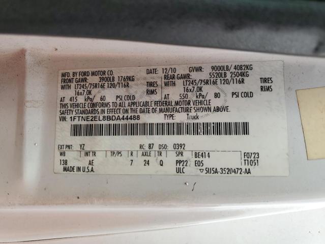65218165 :رقم المزاد ، 1FTNE2EL8BDA44488 vin ، 2011 Ford Econoline مزاد بيع