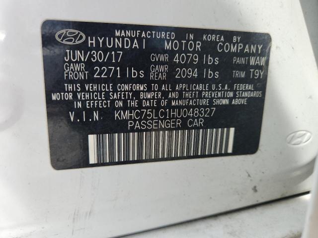 63115485 :رقم المزاد ، KMHC75LC1HU048327 vin ، 2017 Hyundai Ioniq Sel مزاد بيع