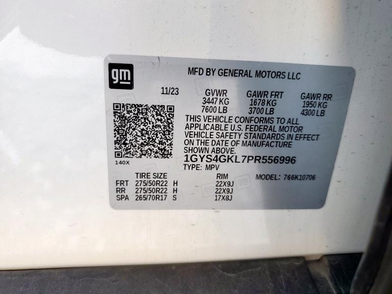 Aukcja sprzedaży 2023 Cadillac Escalade S, vin: 1GYS4GKL7PR556996, numer aukcji: 65221755
