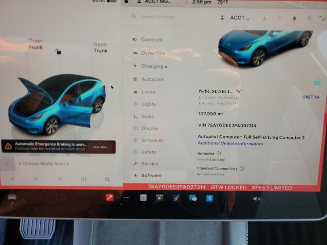 Aukcja sprzedaży 2023 Tesla Model Y, vin: 7SAYGDEE3PA097314, numer aukcji: 64849645