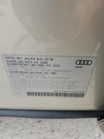 Aukcja sprzedaży 2017 Audi Q5 Premium, vin: WA1L2AFP1HA032165, numer aukcji: 65117865
