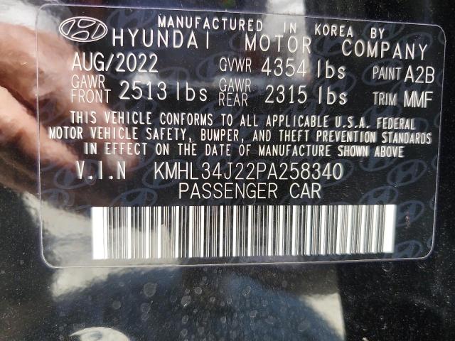 Aukcja sprzedaży 2023 Hyundai Sonata, vin: KMHL34J22PA258340, numer aukcji: 63299175