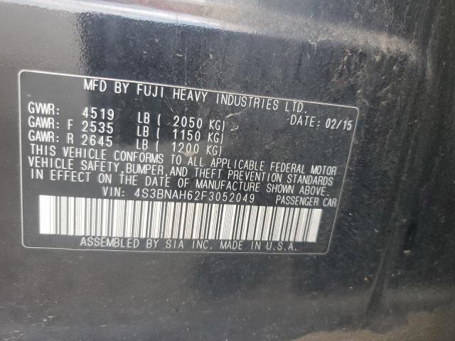 64449815 :رقم المزاد ، 4S3BNAH62F3052049 vin ، 2015 Subaru Legacy مزاد بيع