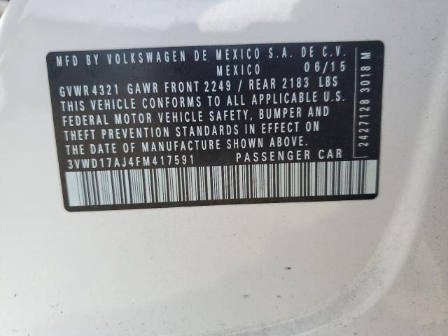 Продаж на аукціоні авто 2015 Volkswagen Jetta, vin: 3VWD17AJ4FM417591, номер лоту: 65429675