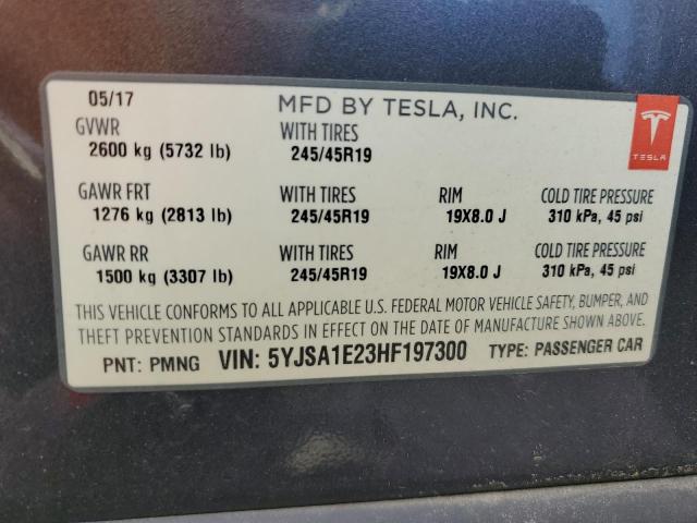 Aukcja sprzedaży 2017 Tesla Model S, vin: 5YJSA1E23HF197300, numer aukcji: 65057735
