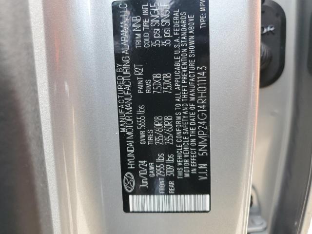 66659015 :رقم المزاد ، 5NMP24G14RH011143 vin ، 2024 Hyundai Santa Fe مزاد بيع
