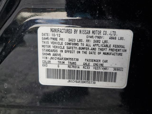 Aukcja sprzedaży 2013 Infiniti G37, vin: JN1CV6AR3DM755739, numer aukcji: 65442405