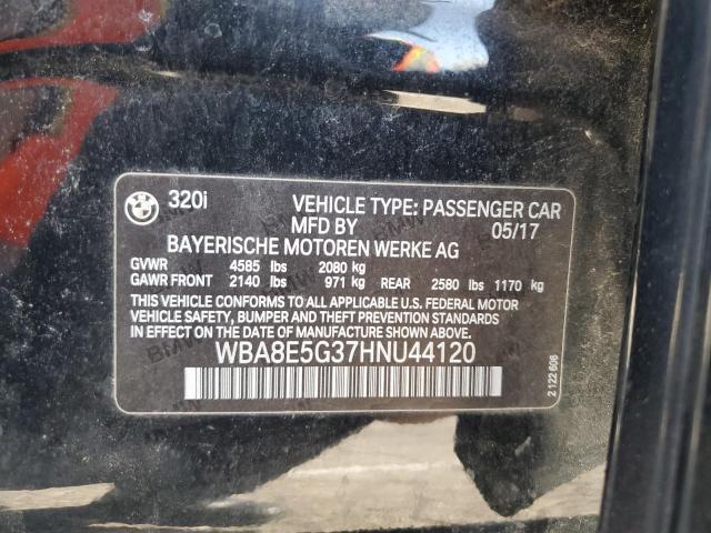 Продажа на аукционе авто 2017 Bmw 320 Xi, vin: WBA8E5G37HNU44120, номер лота: 63754005