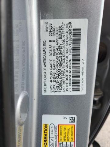 Продаж на аукціоні авто 2019 Honda Accord Sport, vin: 1HGCV2F36KA035099, номер лоту: 62945195