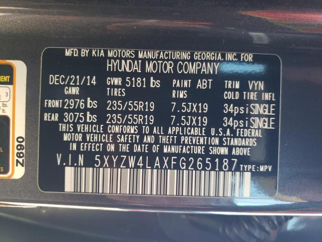 Продажа на аукционе авто 2015 Hyundai Santa Fe Sport, vin: 5XYZW4LAXFG265187, номер лота: 66370055