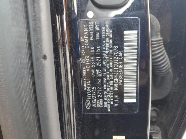 Продаж на аукціоні авто 2016 Hyundai Genesis, vin: KMHGN4JE1GU127078, номер лоту: 64305745