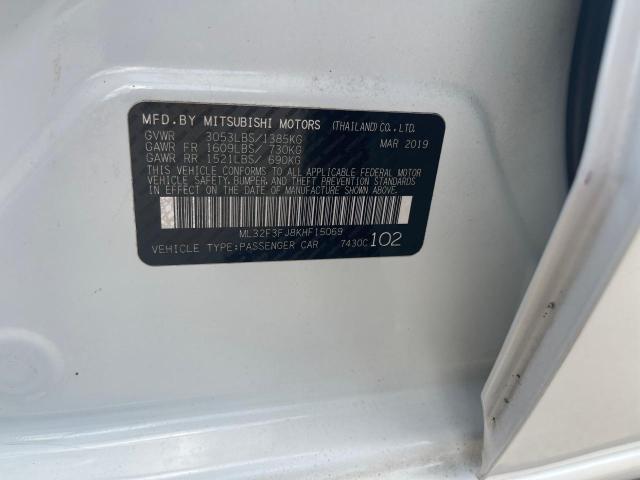 Auction sale of the 2019 Mitsubishi Mirage G4, vin: ML32F3FJ8KHF15069, lot number: 64516405