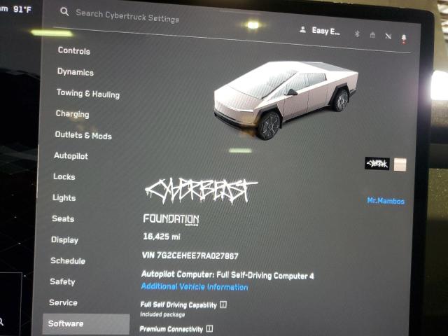 Aukcja sprzedaży 2024 Tesla Cybertruck, vin: 7G2CEHEE7RA027867, numer aukcji: 65050765
