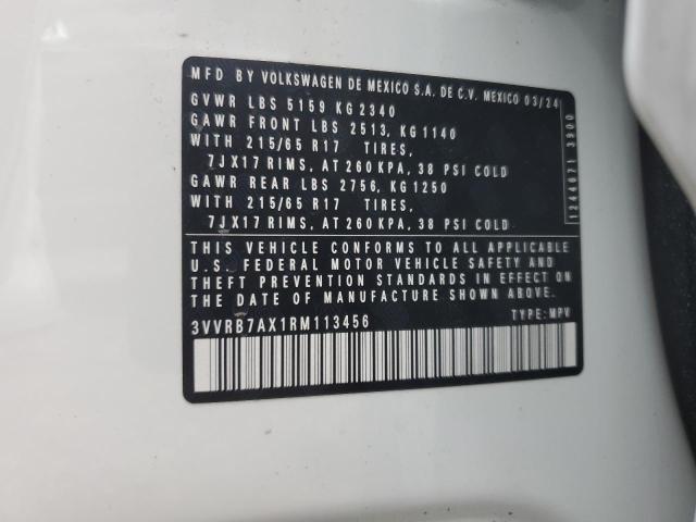 Aukcja sprzedaży 2024 Volkswagen Tiguan, vin: 3VVRB7AX1RM113456, numer aukcji: 65132775