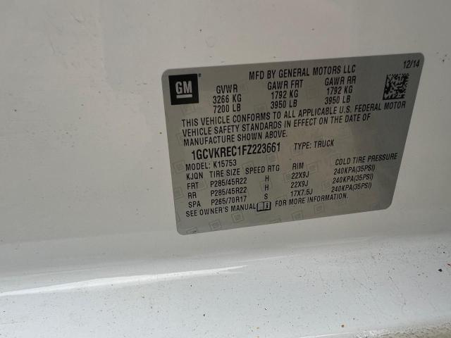 Auction sale of the 2015 Chevrolet Silverado, vin: 1GCVKREC1FZ223661, lot number: 64074805