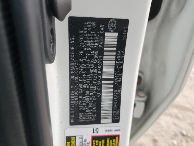 Aukcja sprzedaży 2020 Toyota Camry, vin: 4T1C11AK3LU368701, numer aukcji: 67065995