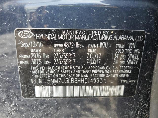 Продаж на аукціоні авто 2017 Hyundai Santa Fe Sport, vin: 5NMZU3LB8HH014993, номер лоту: 65806185