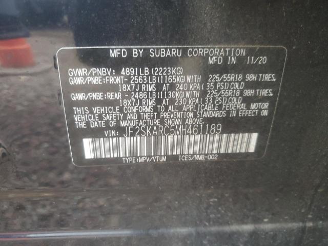 Продажа на аукционе авто 2021 Subaru Forester, vin: JF2SKARC5MH461189, номер лота: 65294415