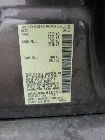 2013 Niss Altima მანქანა იყიდება აუქციონზე, vin: 1N4AL3AP1DC916155, აუქციონის ნომერი: 65043315