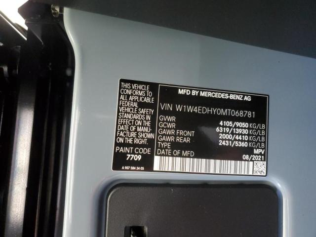 Aukcja sprzedaży 2021 Mercedes-benz Sprinter, vin: W1W4EDHY0MT068781, numer aukcji: 64680355