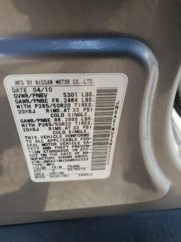Продажа на аукционе авто 2010 Infiniti Fx35, vin: JN8AS1MU3AM802333, номер лота: 65290725