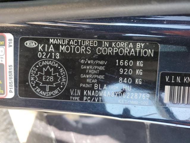 Auction sale of the 2013 Kia Rio Lx, vin: KNADM4A3XD6228769, lot number: 63298645