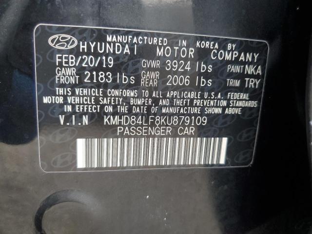 Aukcja sprzedaży 2019 Hyundai Elantra Se, vin: KMHD84LF8KU879109, numer aukcji: 66581035